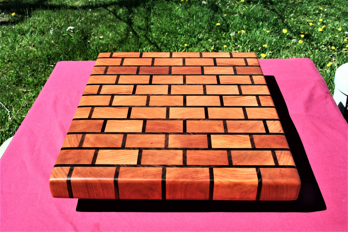 Cherry and Walnut Brick Endgrain Cutting board