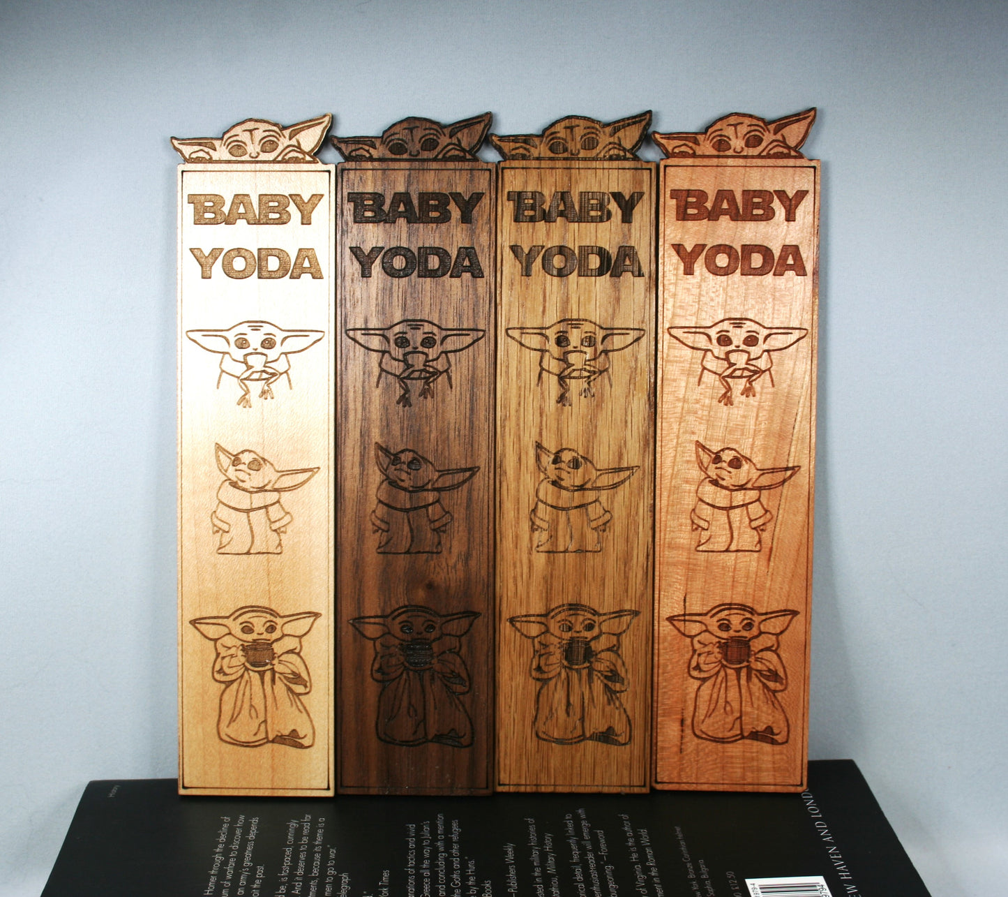 Baby Yoda Wooden Bookmark