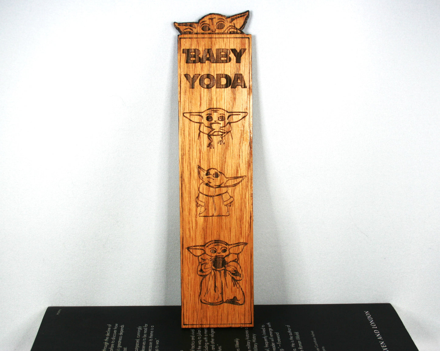 Baby Yoda Wooden Bookmark