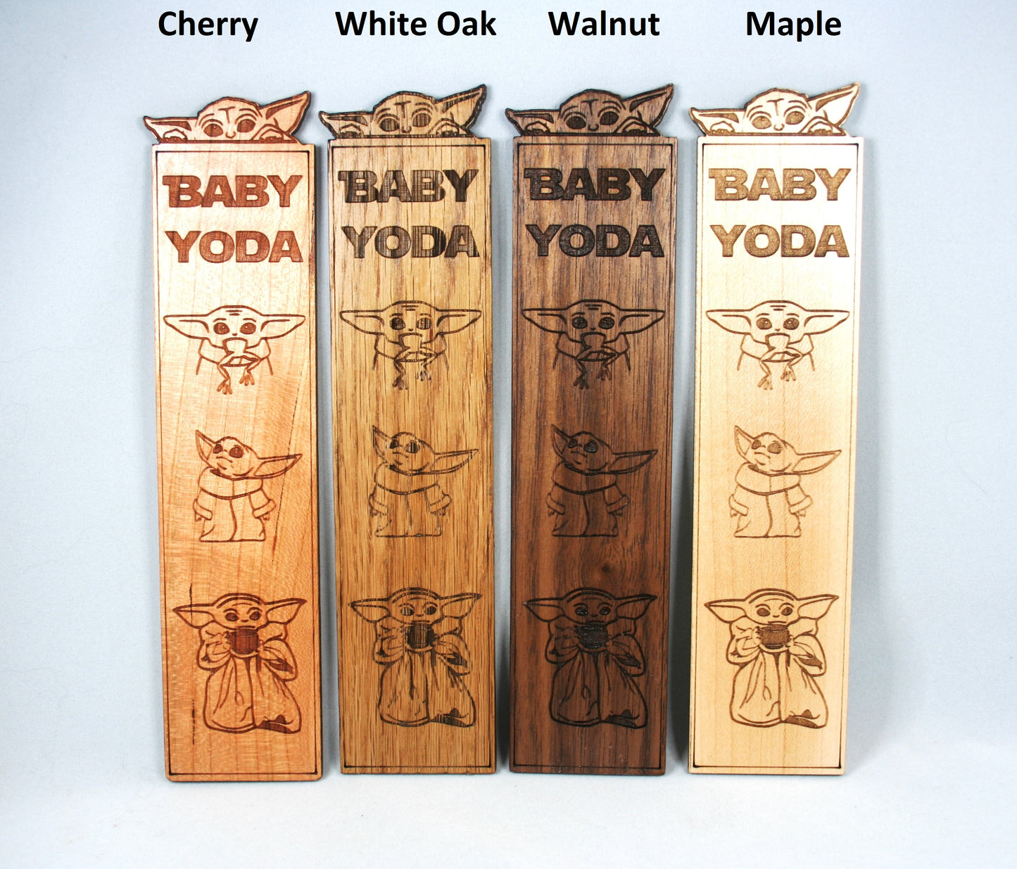 Baby Yoda Wooden Bookmark