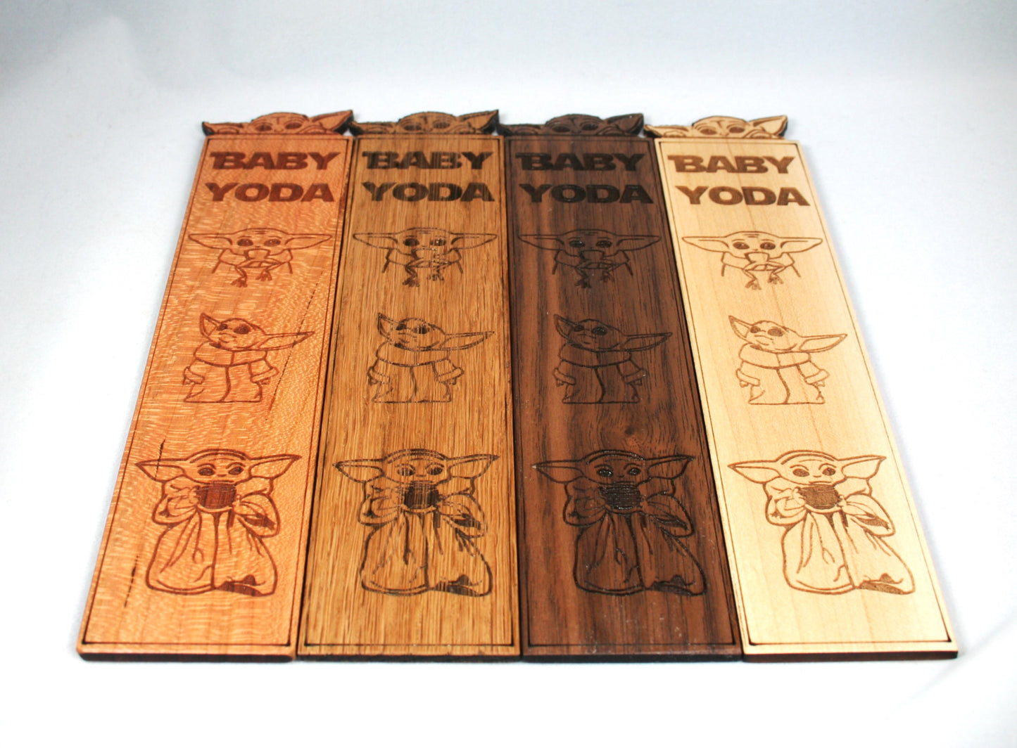 Baby Yoda Wooden Bookmark