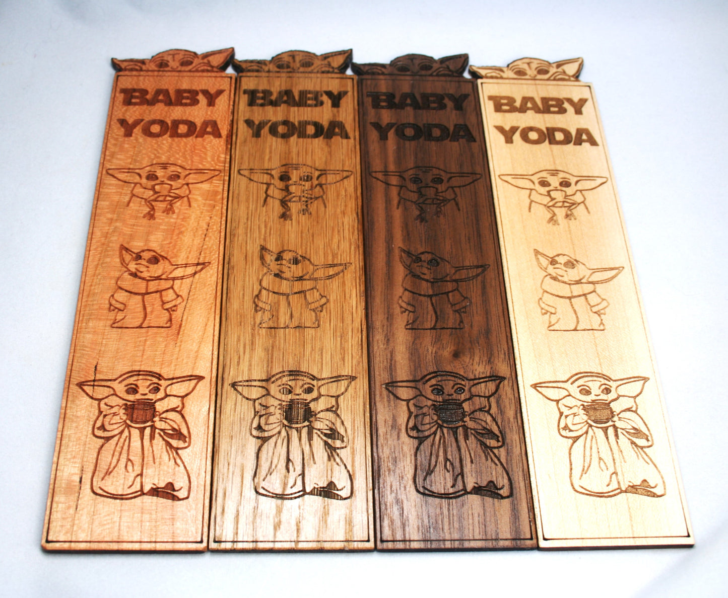 Baby Yoda Wooden Bookmark
