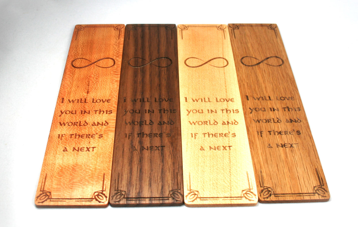 Romantic Wooden Bookmark