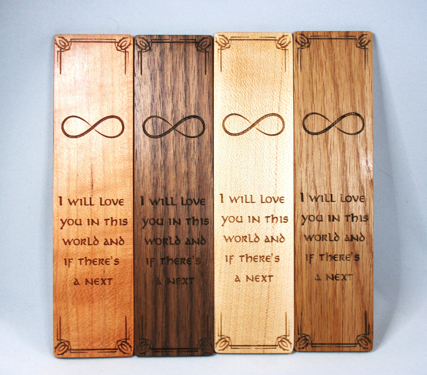 Romantic Wooden Bookmark