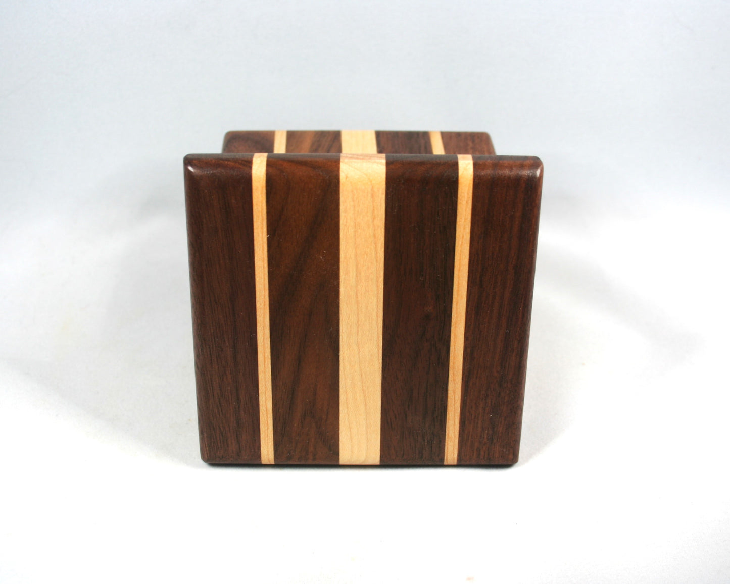 Walnut and Maple Hardwood Coasters Set of 5