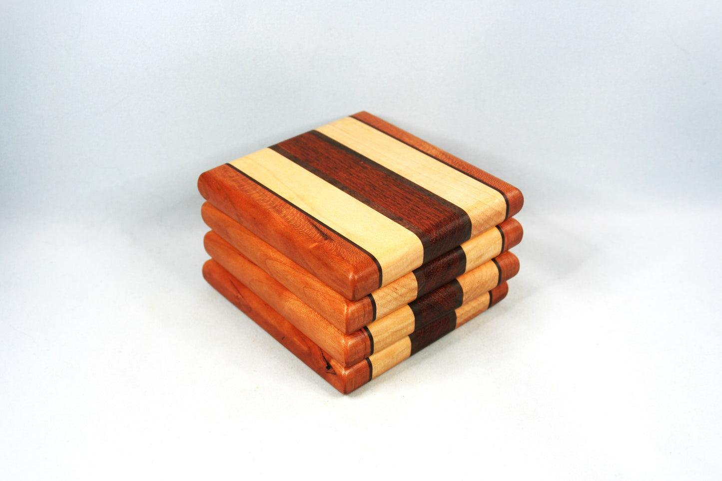 Multi Wood Coasters Set of 4