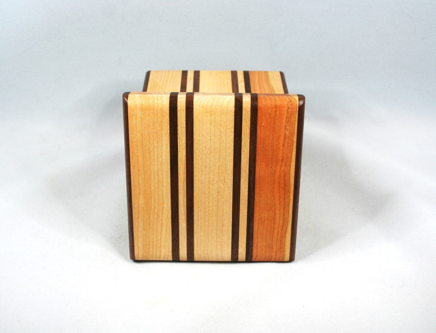 Maple and Walnut Hardwood Coaster set of 5