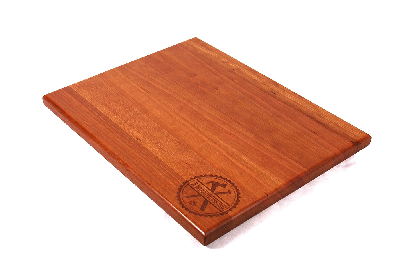 Thin Personalized Logo Cherry Edge Grain Cutting Board