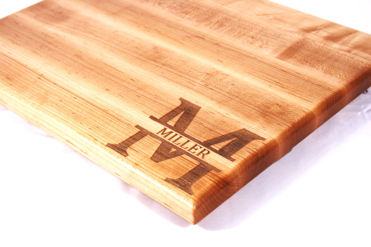 Thin Personalized Maple Edge Grain Cutting Board