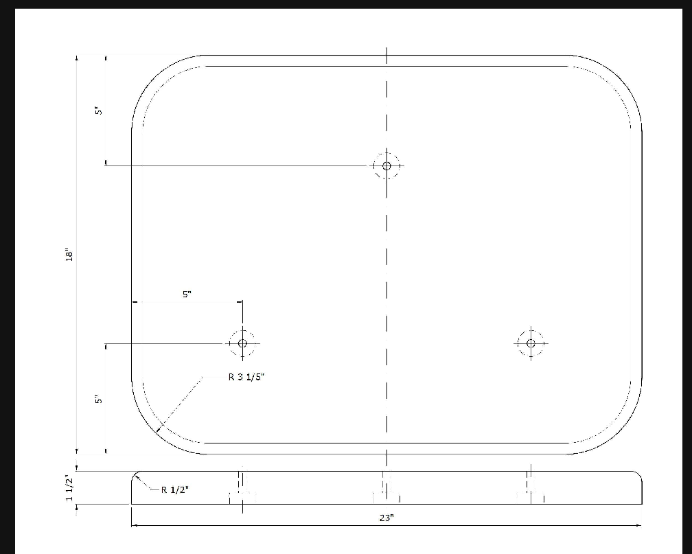 maple edge grain cat tower base