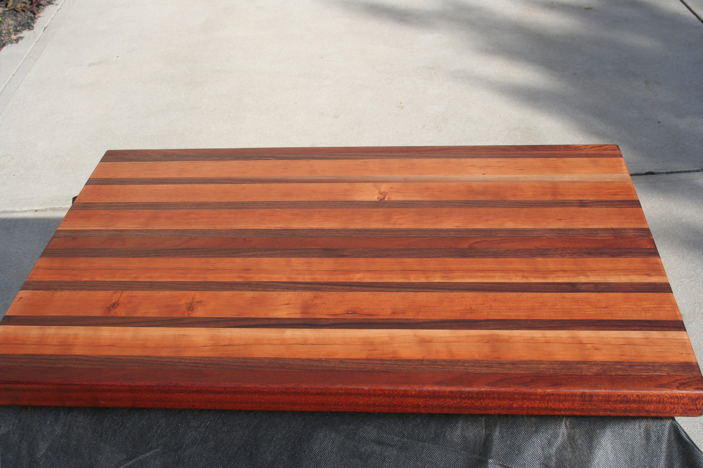 Large Cherry and Walnut Edge Grain Cutting Board