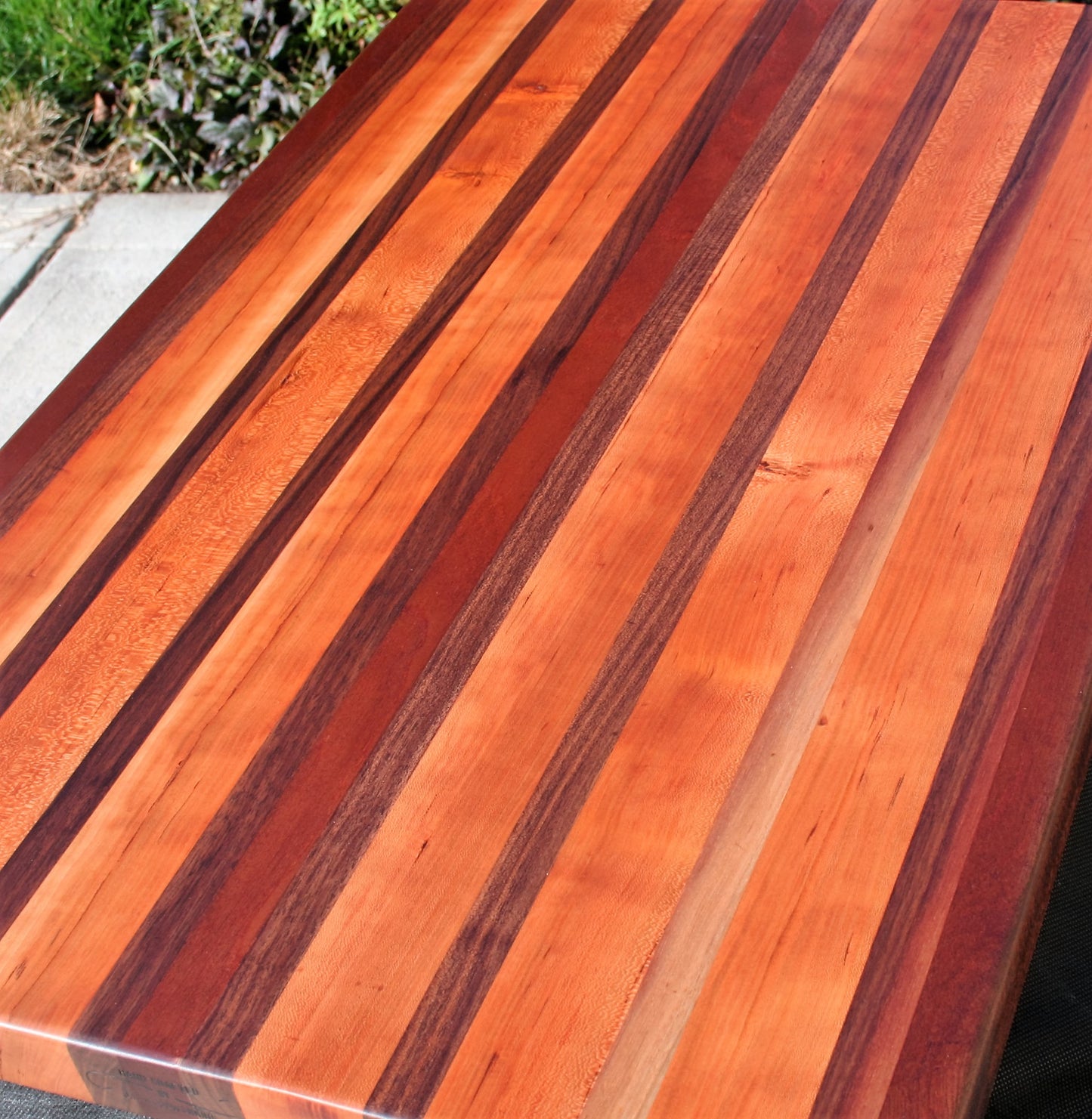 Large Cherry and Walnut Edge Grain Cutting Board