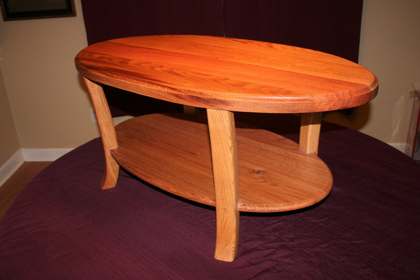 Oak Oval Coffee Table