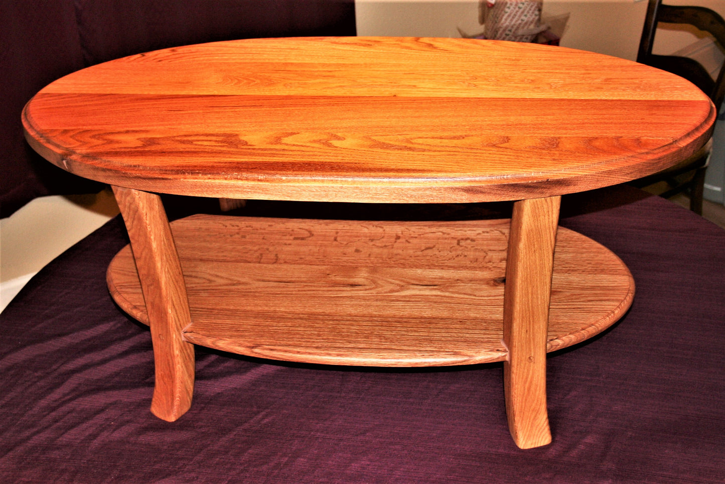 Oak Oval Coffee Table