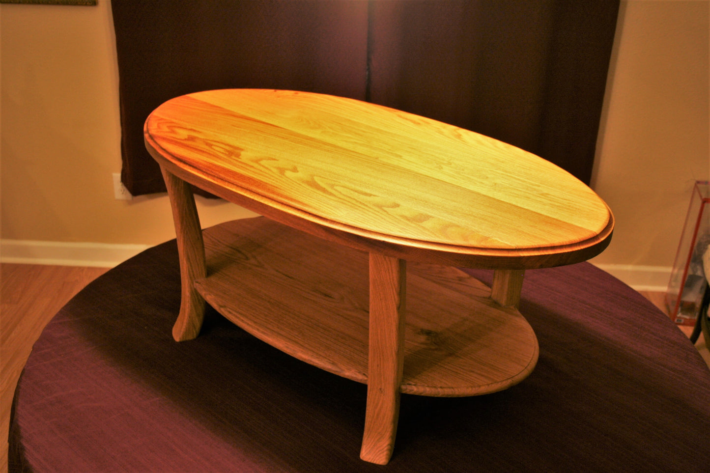 Oak Oval Coffee Table
