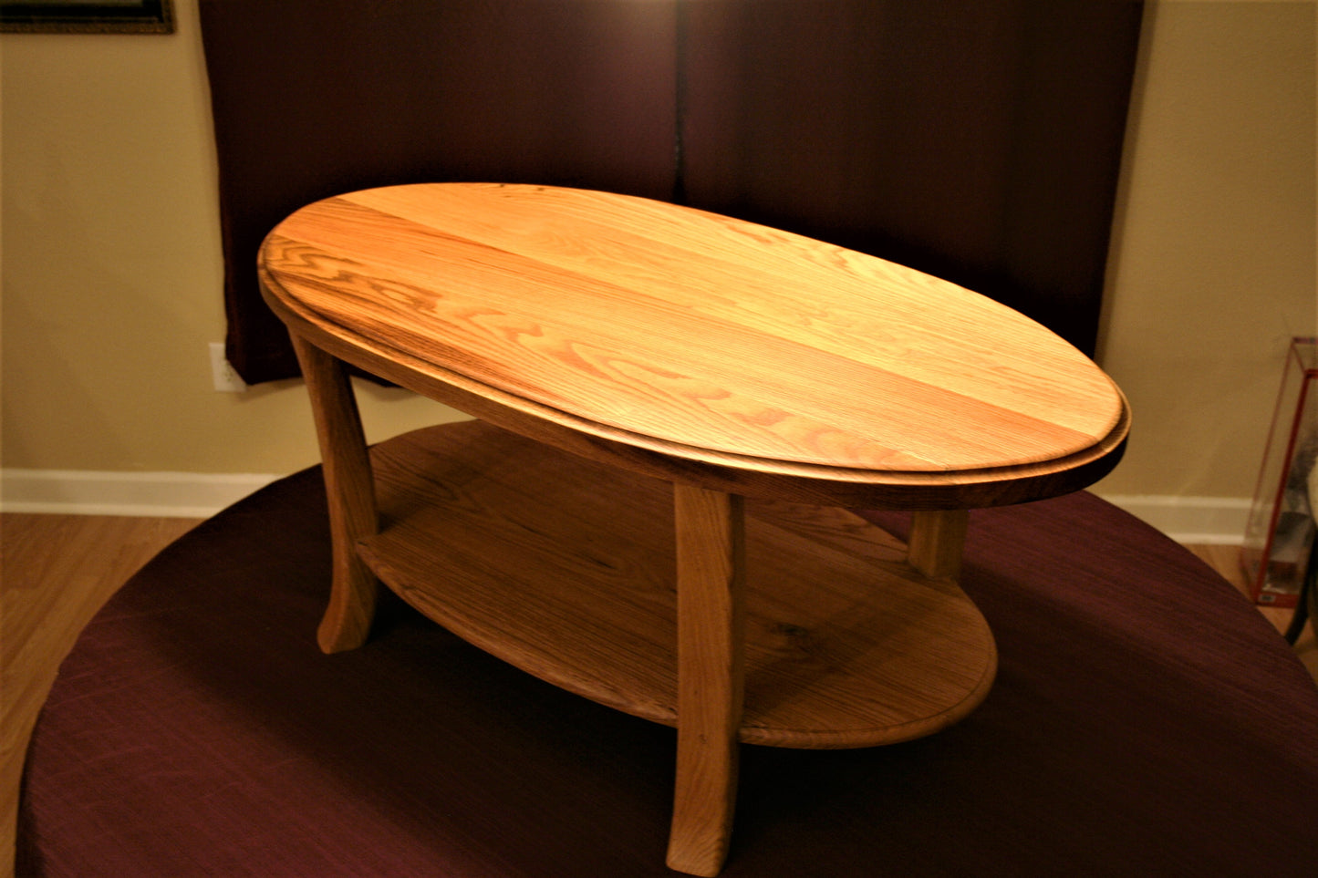 Oak Oval Coffee Table