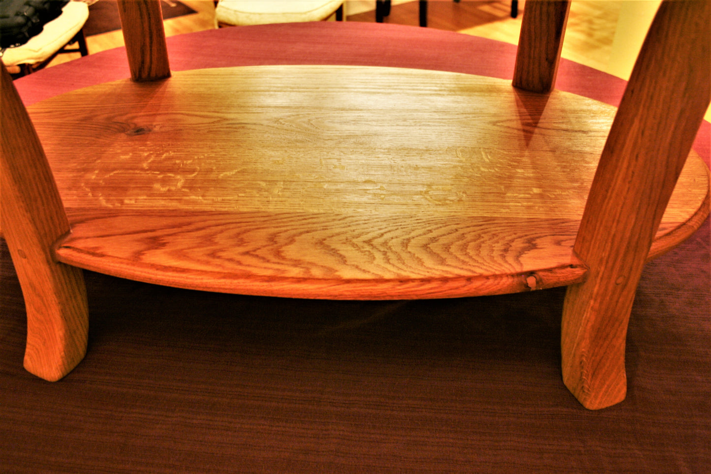Oak Oval Coffee Table
