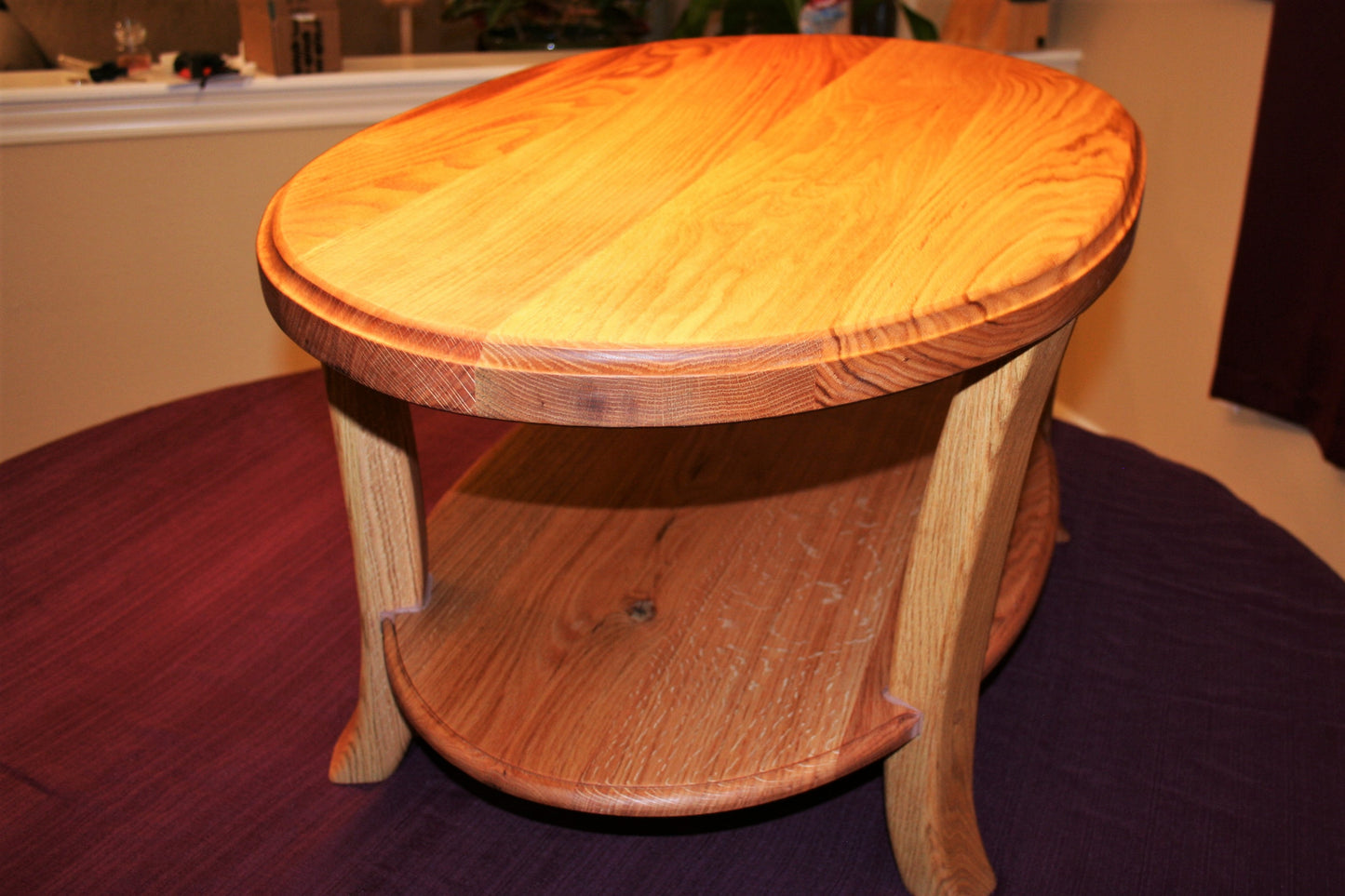 Oak Oval Coffee Table