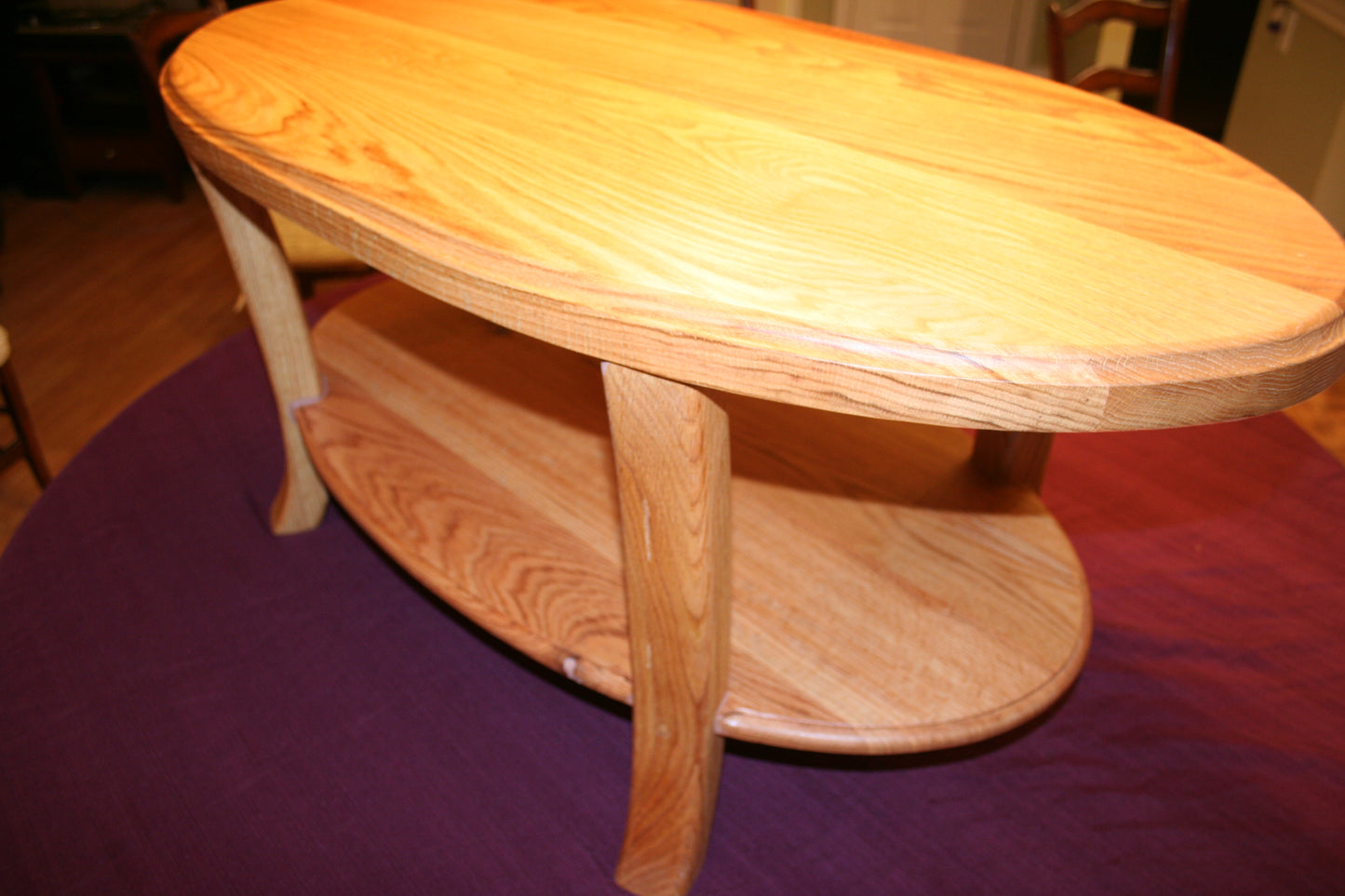 Oak Oval Coffee Table
