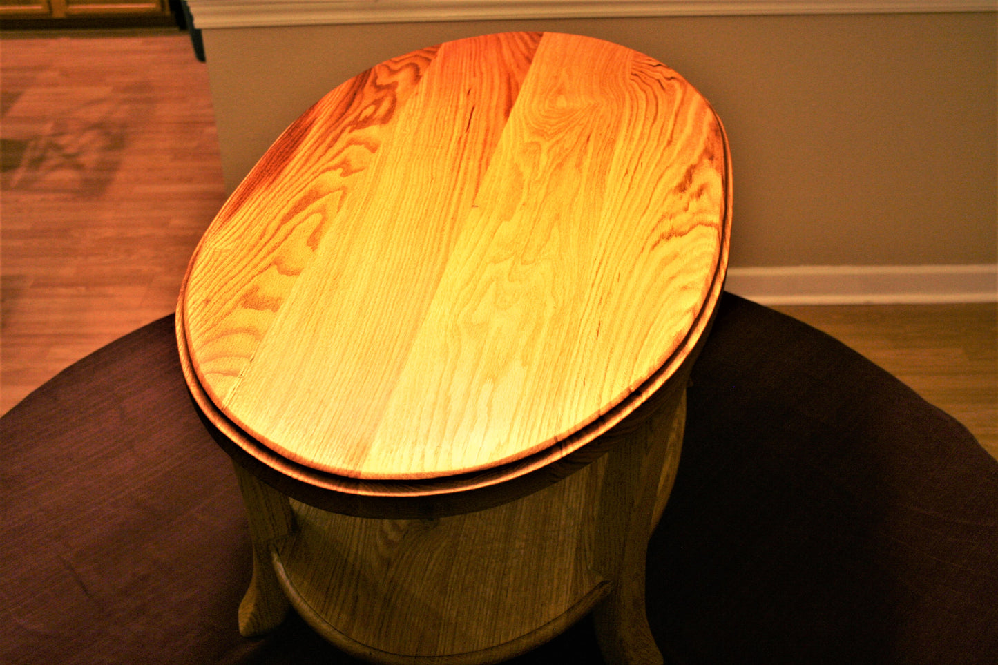 Oak Oval Coffee Table