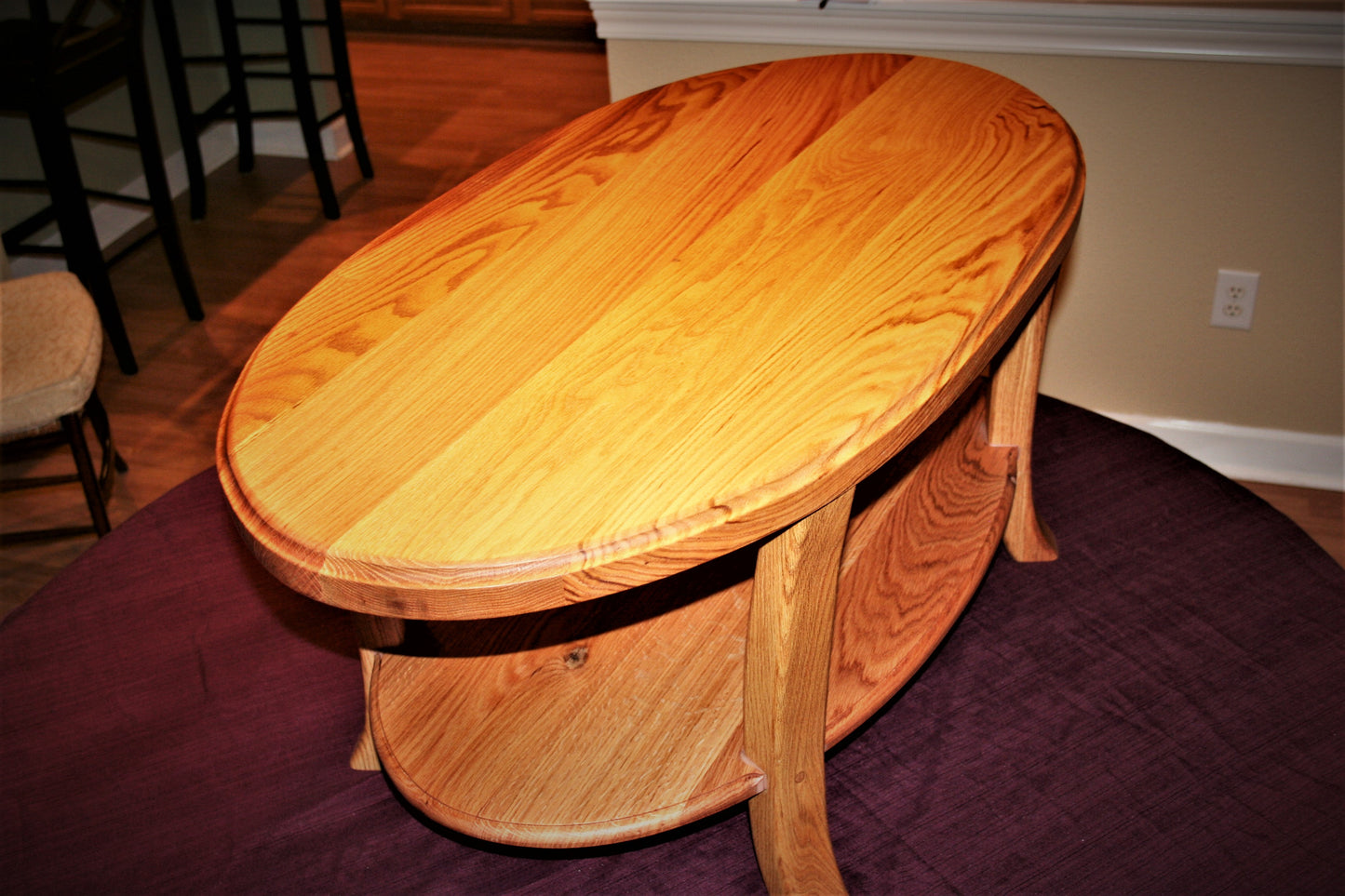Oak Oval Coffee Table
