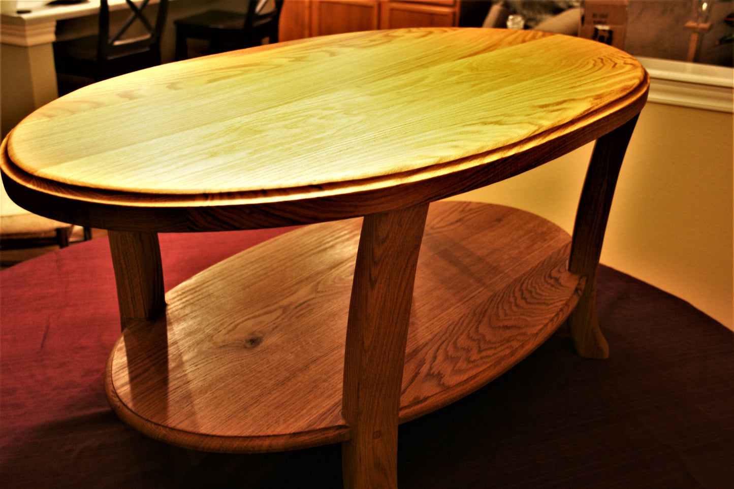 Oak Oval Coffee Table