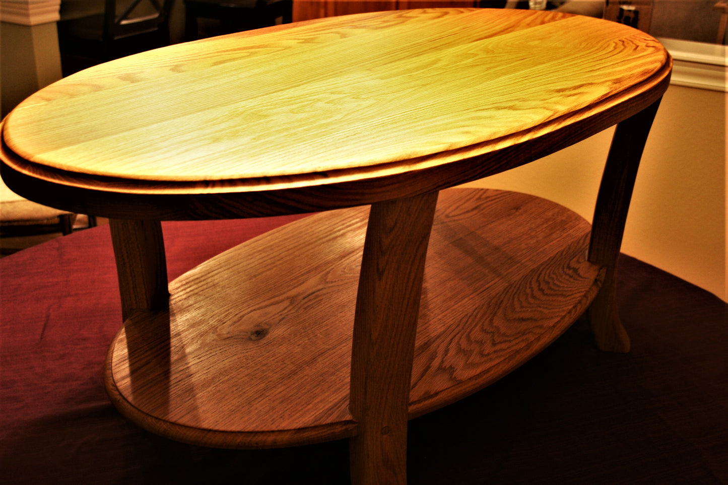 Oak Oval Coffee Table