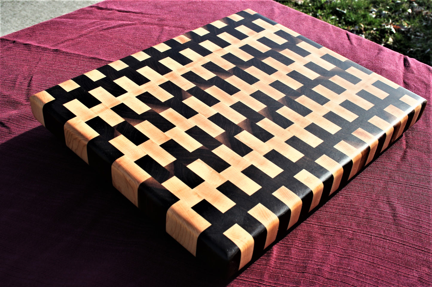 Walnut and Maple End Grain Cutting Board