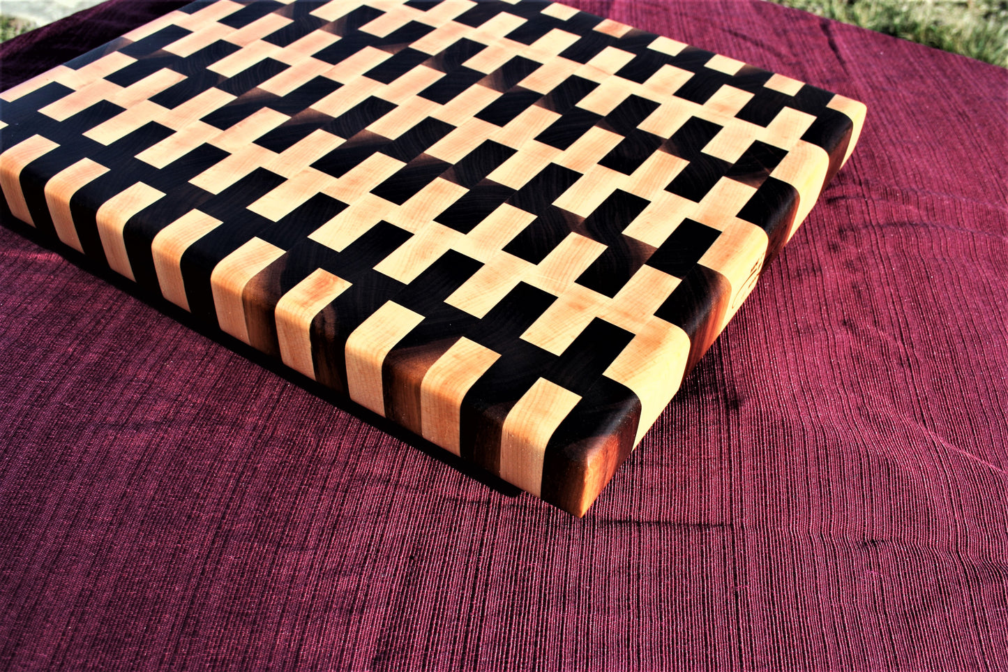 Walnut and Maple End Grain Cutting Board