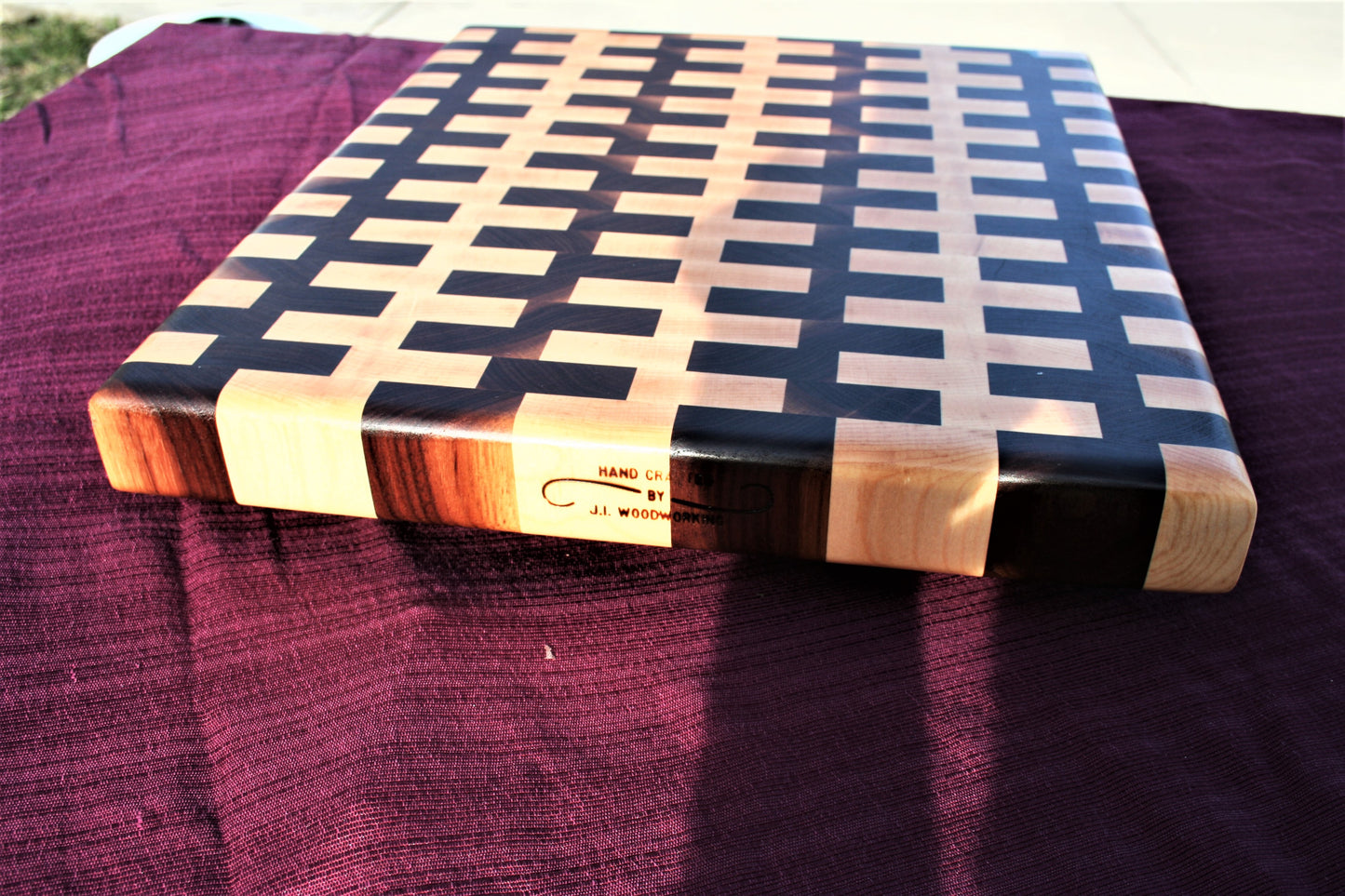 Walnut and Maple End Grain Cutting Board