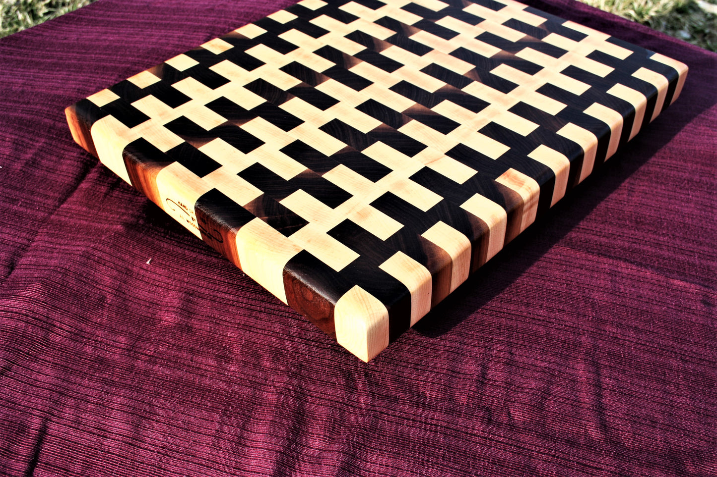 Walnut and Maple End Grain Cutting Board