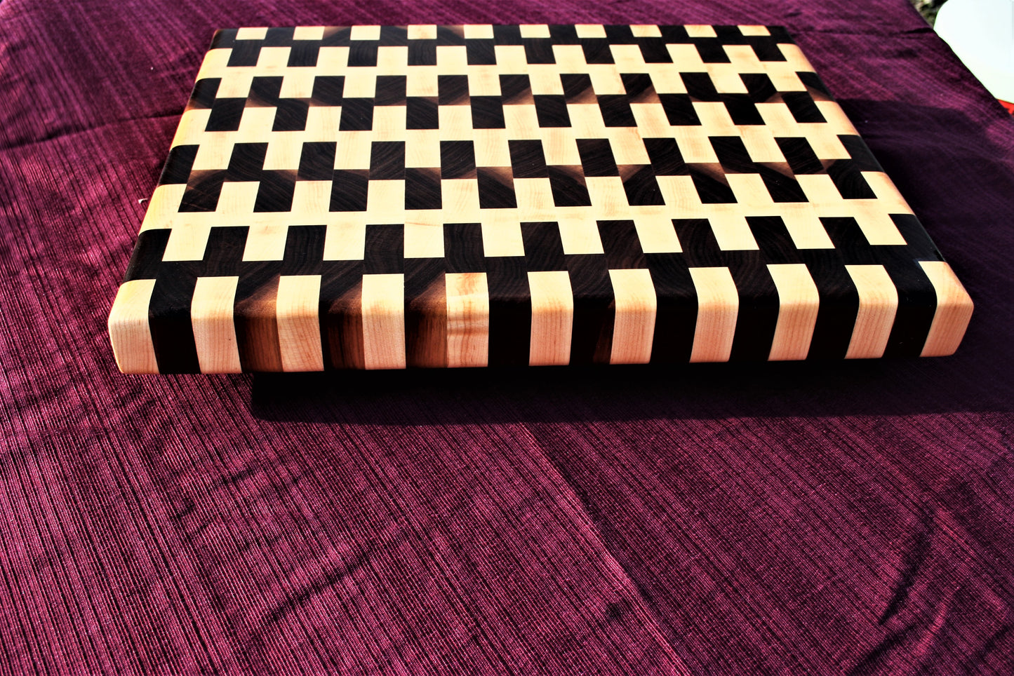Walnut and Maple End Grain Cutting Board