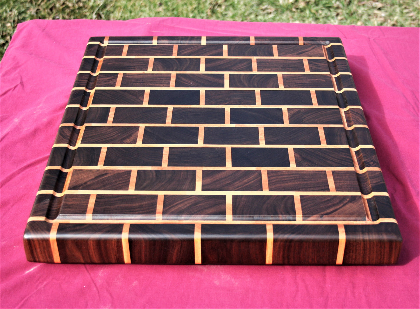 Walnut and Maple Brick Endgrain Cutting board