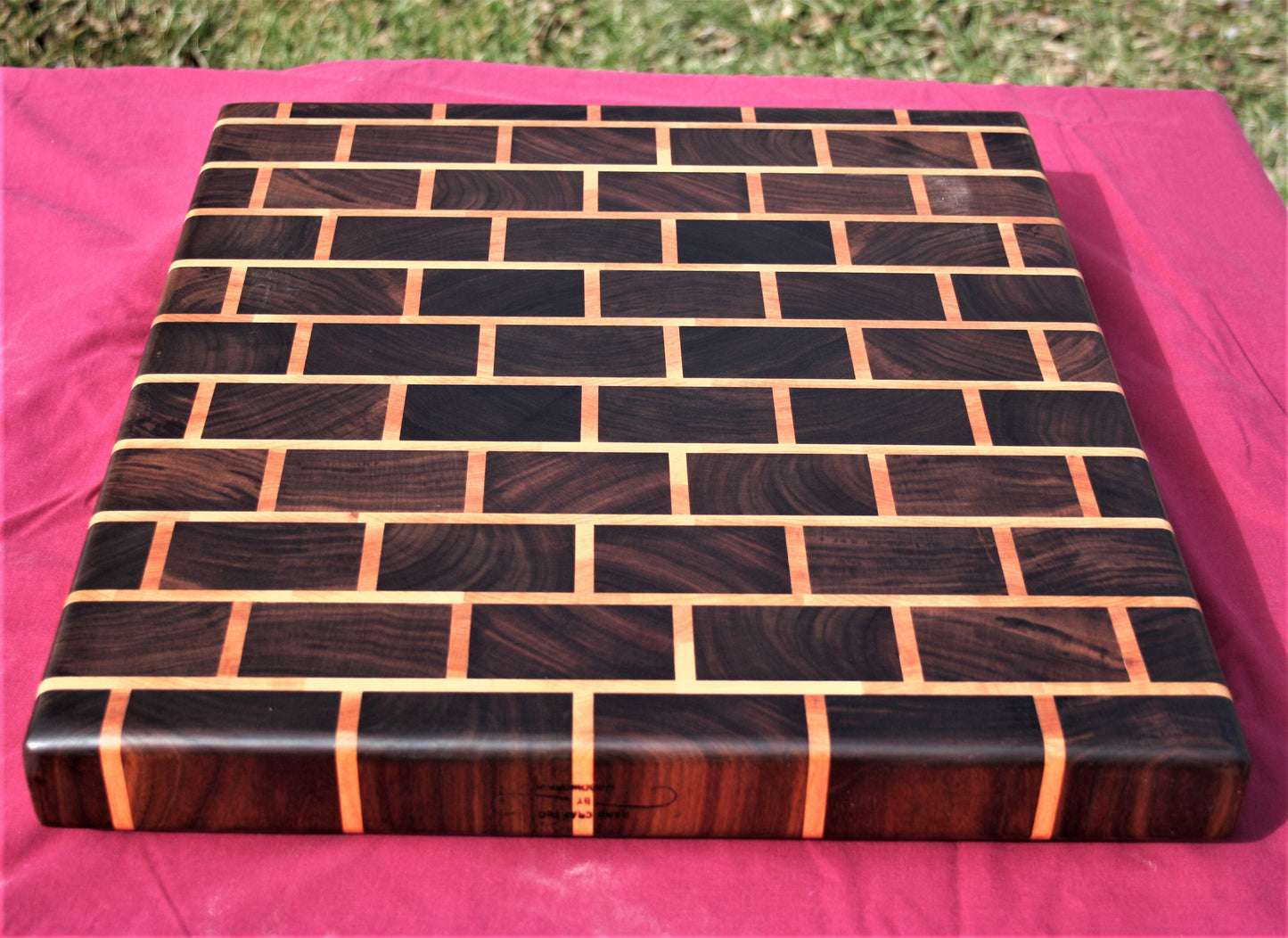 Walnut and Maple Brick Endgrain Cutting board