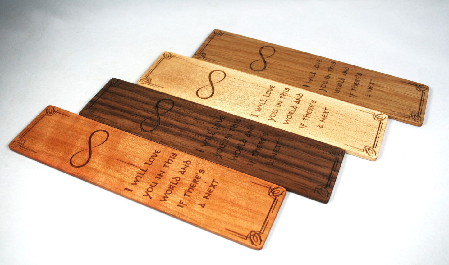 Romantic Wooden Bookmark