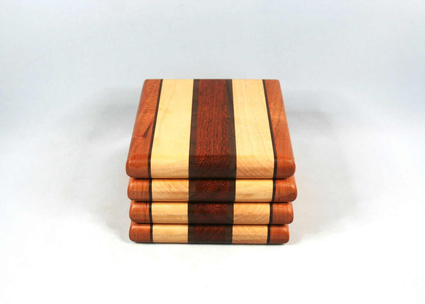 Multi Wood Coasters Set of 4