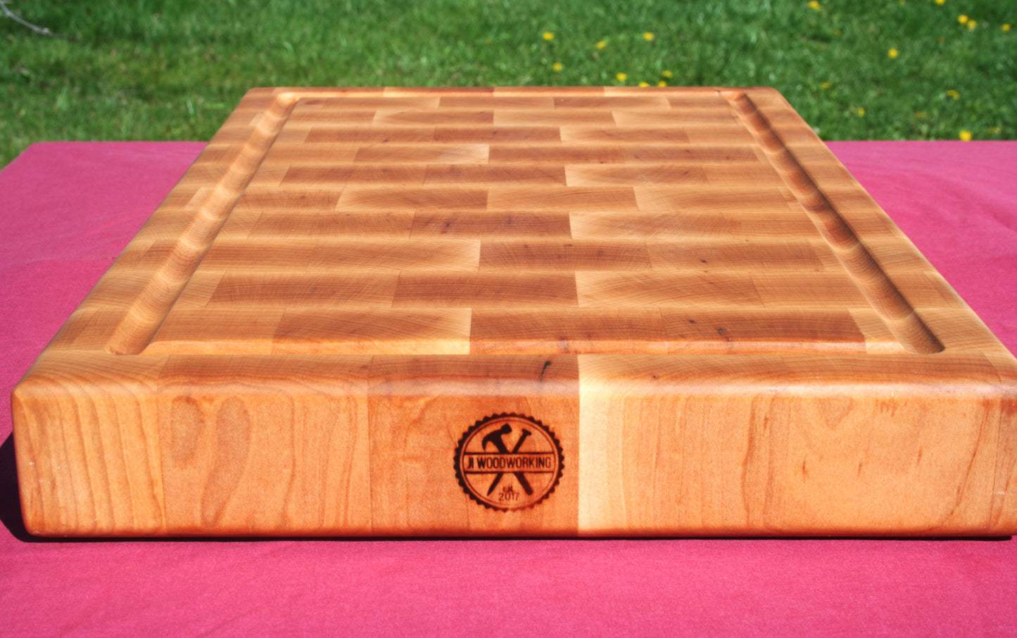 Maple Endgrain Cutting Board-Ready to Ship