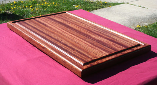 Sapele Edge Grain Cutting Board