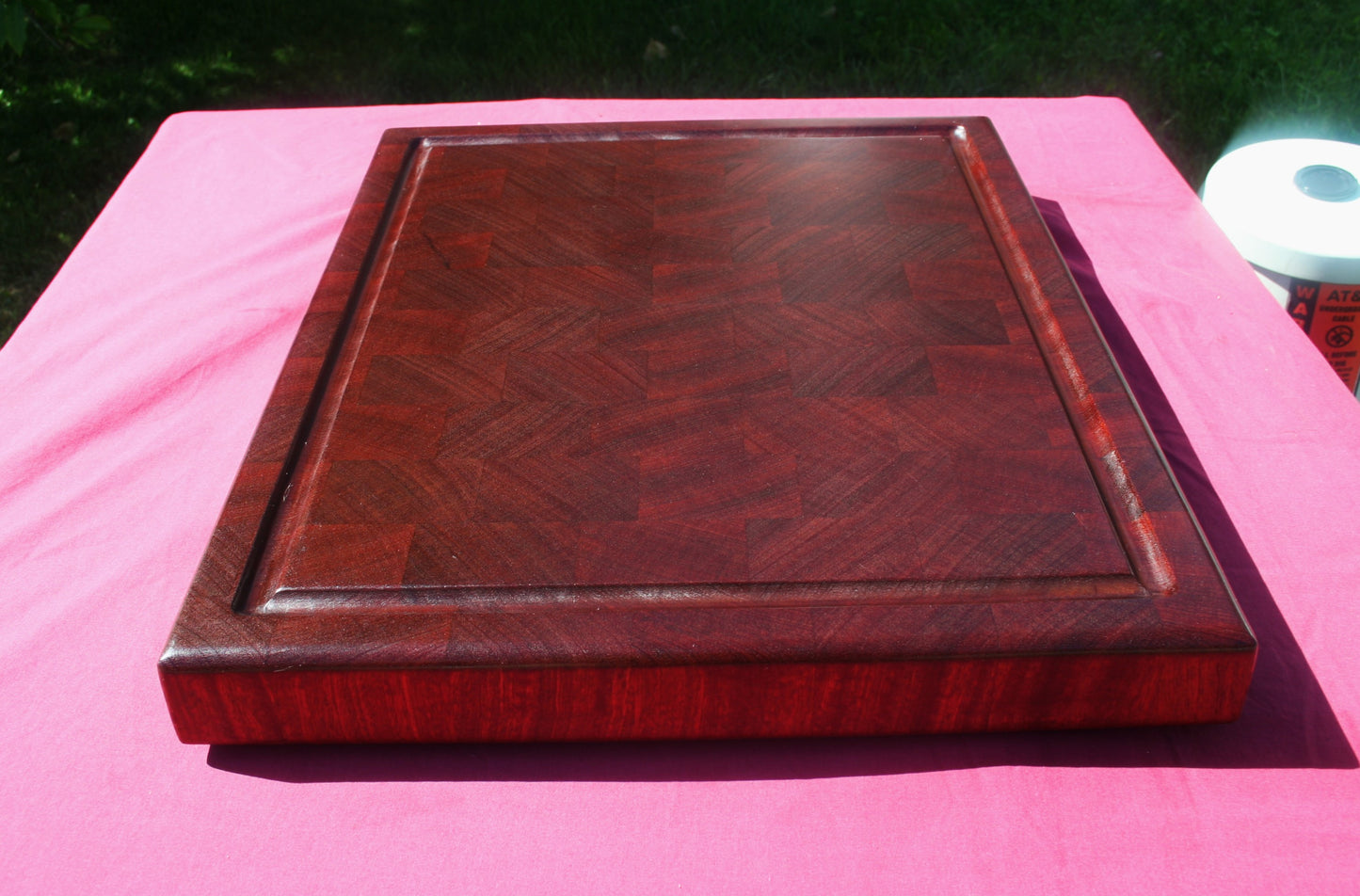 Sapele End Grain Cutting Board