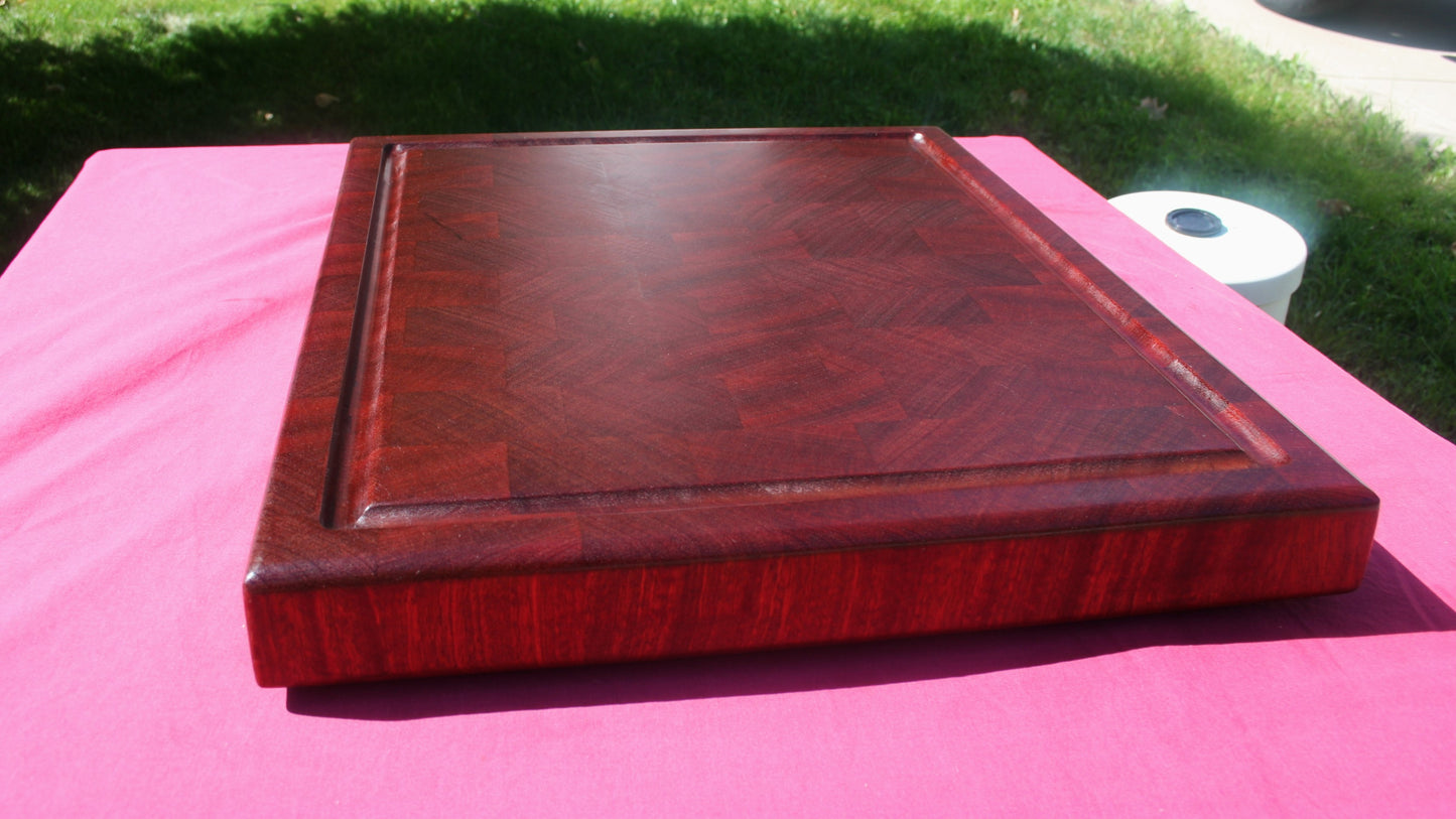 Sapele End Grain Cutting Board