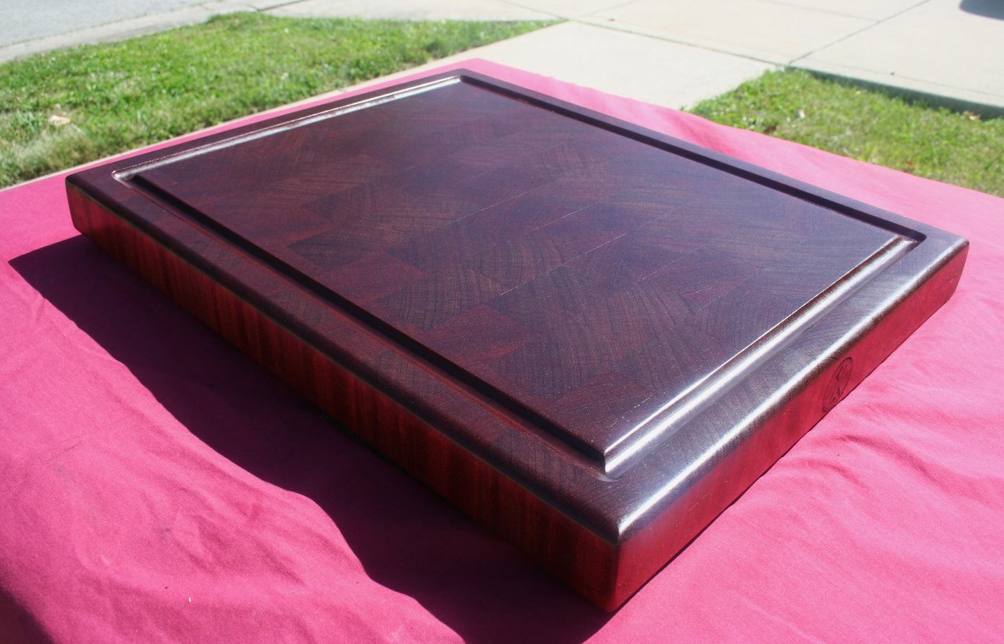 Sapele End Grain Cutting Board