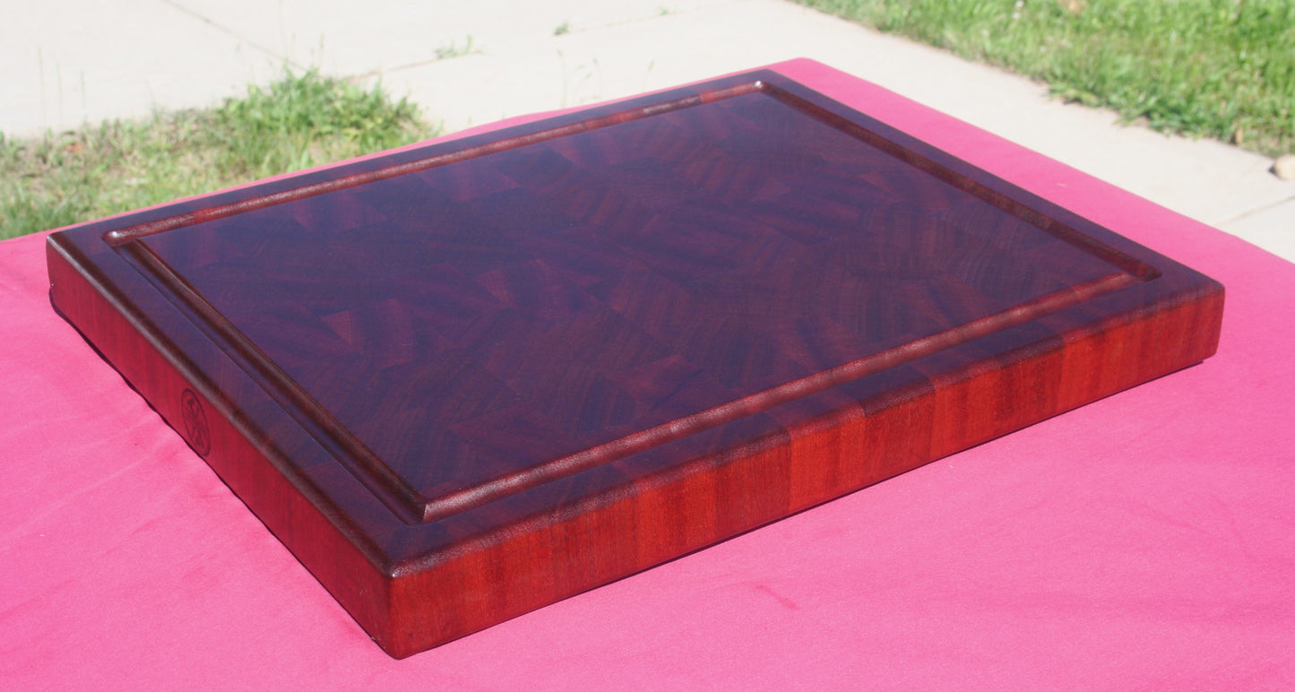 Sapele End Grain Cutting Board