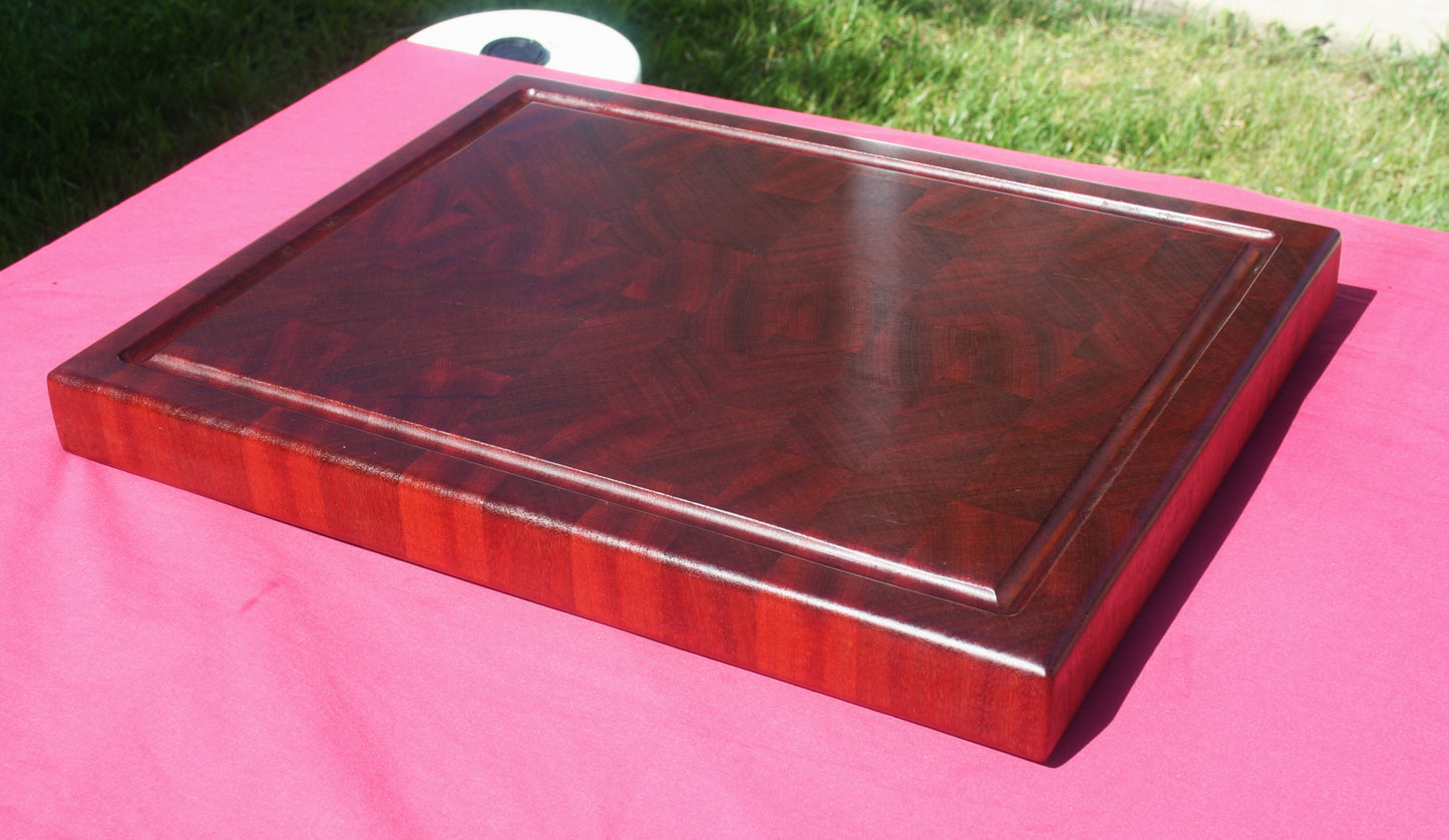 Sapele End Grain Cutting Board