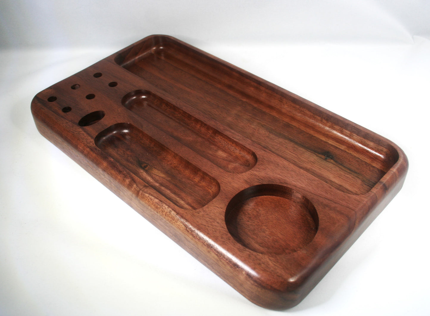 Curly Walnut Rolling Tray