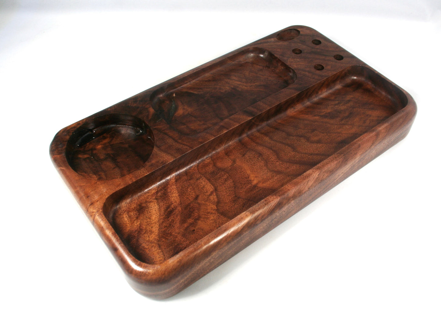 Curly Walnut Rolling Tray