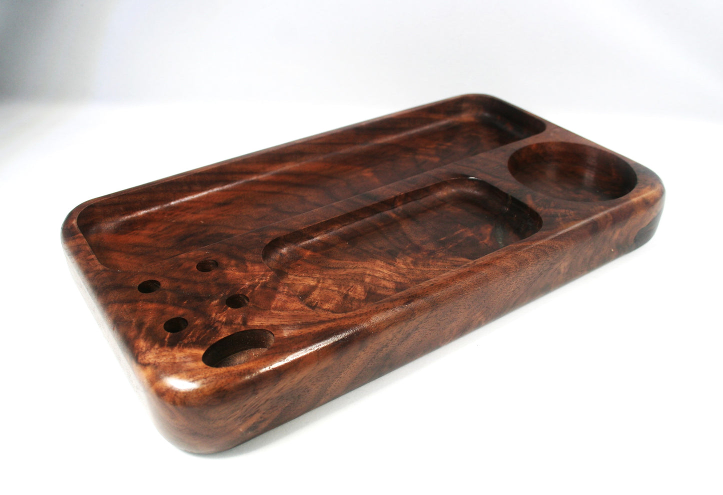 Curly Walnut Rolling Tray