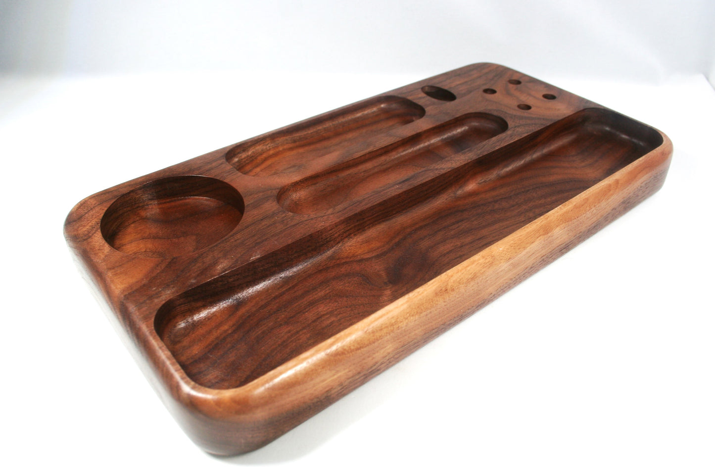 Curly Walnut Rolling Tray