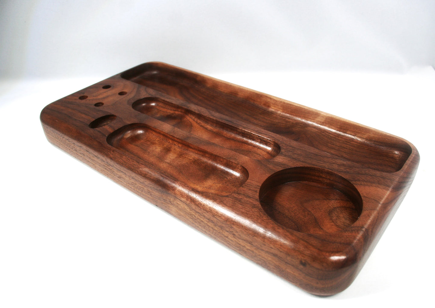 Curly Walnut Rolling Tray