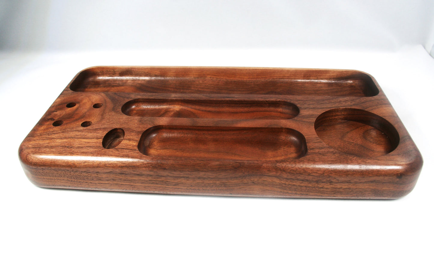 Curly Walnut Rolling Tray