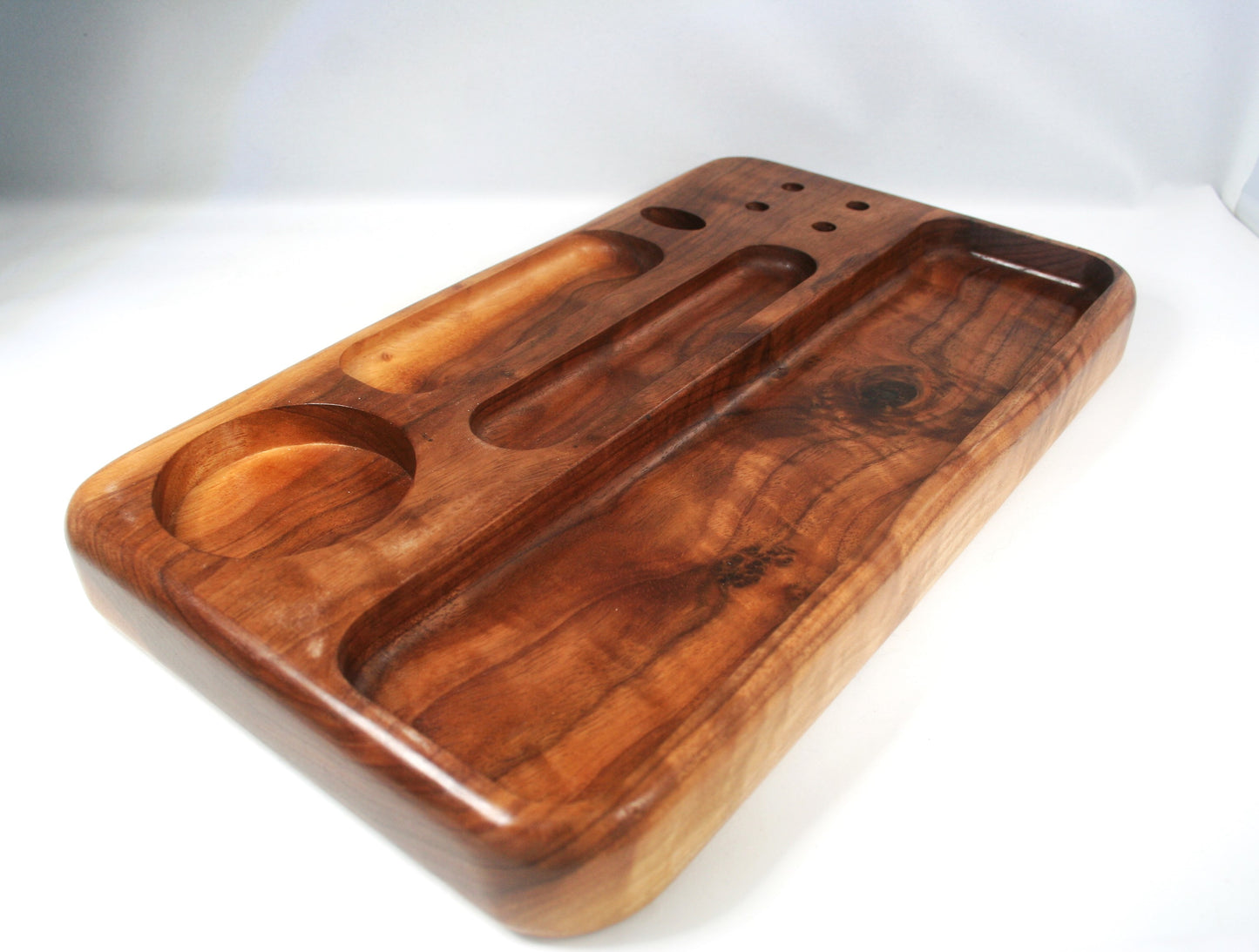 Curly Walnut Rolling Tray